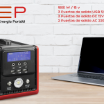 CEP Naturvolt, sistema portátil de almacenamiento de energía de 1000 W