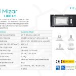 Farola solar Lucernia Mizar de 1.800 lúmenes para calles y jardines