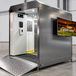 Cabina de higienización PCH Naturvolt, vista funcional del control de acceso